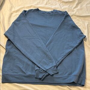 Classic Men's Crewneck Sweatshirt in Dusty Blue